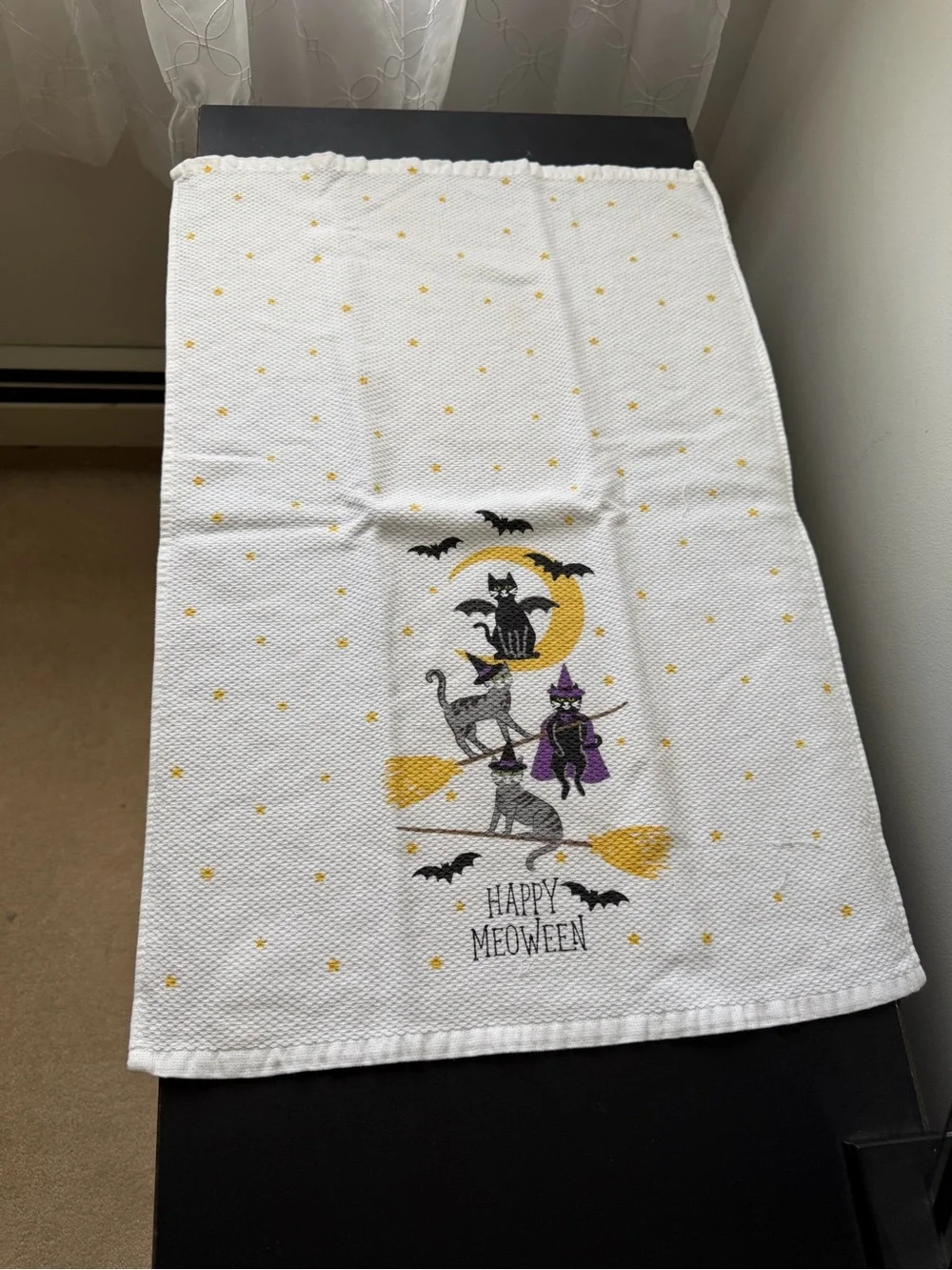 Halloween Cat Hand Towels